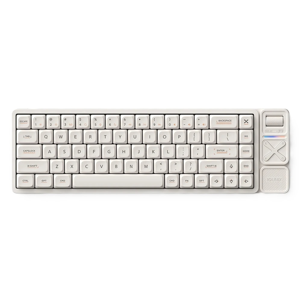 Iqunix Magi65 Pro Ochre White 65 Rgb Kablosuz Hotswap Mekanik Gaming Klavye Y1