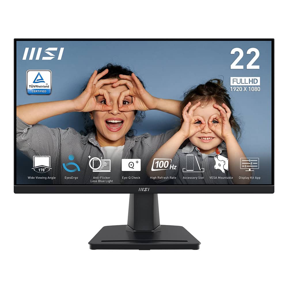 Msi Pro Mp225v 21 45 Inc 100hz 1ms Full Hd Adaptive Sync Va Monitor 1