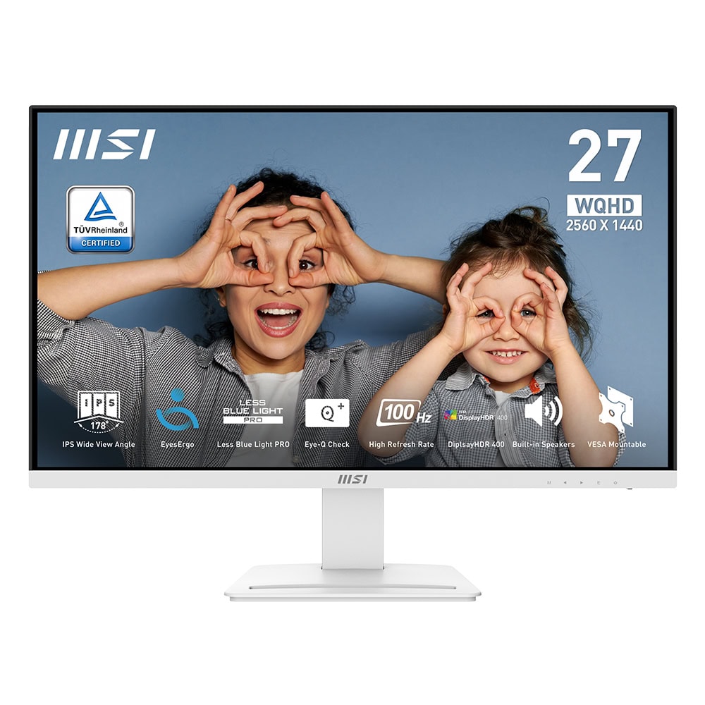 Msi Pro Mp273qw E2 27 Inc 100hz 1ms 2k Wqhd Adaptive Sync Ips Beyaz Monitor 1