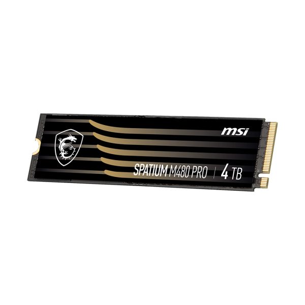 Msi Spatium M480 Pro 4tb Nvme Pcie Gen4 X4 Okuma 7000mb Yazma 3000mb M 2 Ssd 2