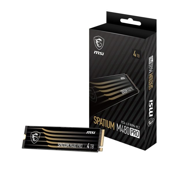 Msi Spatium M480 Pro 4tb Nvme Pcie Gen4 X4 Okuma 7000mb Yazma 3000mb M 2 Ssd 6