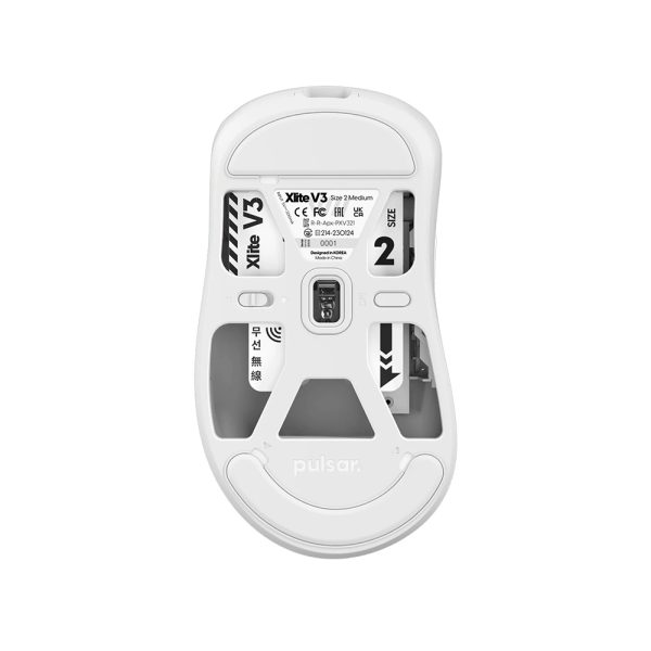 Pulsar Xlite V3 Beyaz Kablosuz Size 2 Medium Gaming Mouse Pxv322 4