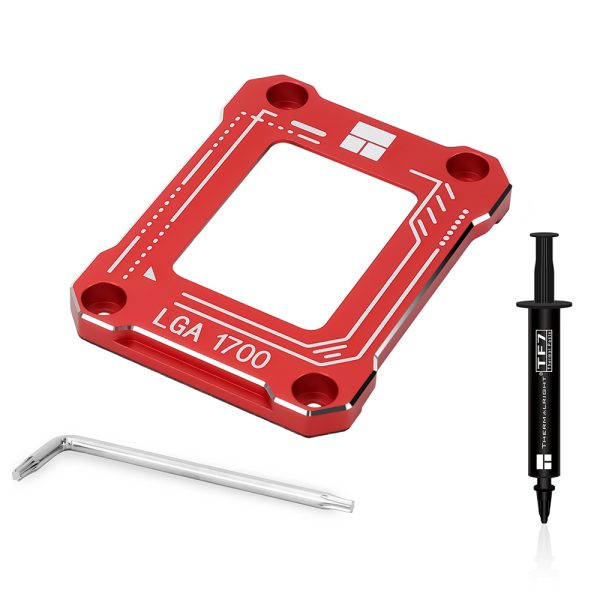 Thermalright Intel Lga 1700 Soketli Islemciler Icin Kirmizi Guclendirme Kiti Tf7 Termal Macun Dahildir Lga 17xx Bcf Red 2
