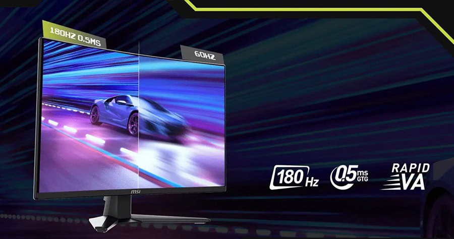 MSI MAG 274CQF 27 inç 180Hz 0.5ms 2K WQHD Adaptive Sync Rapid VA Kavisli Gaming Monitör H4