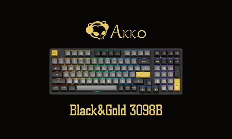 Akko 3098B Black – Gold Temalı Klavye