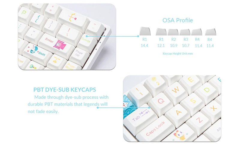 PBT Dye-Sub Tuş Başlıkları