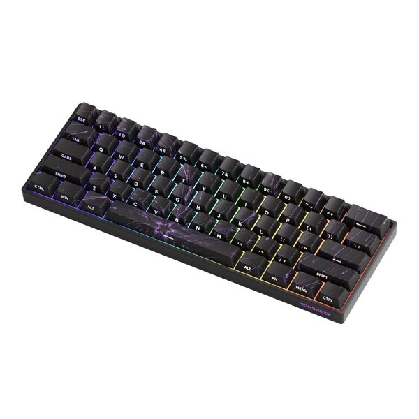 Akko Monsgeek Fun60 Max Nebulae Black Hall Effect Manyetik Switch Argb Kablosuz Hotswap Mekanik Gaming Klavye 3