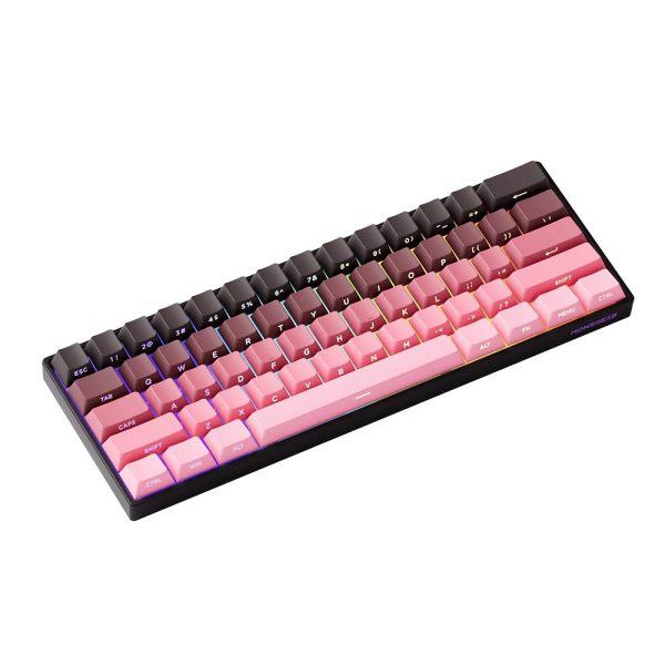 Akko Monsgeek Fun60 Max Shine Through Black Pink Gradient Hall Effect Manyetik Switch Argb Kablosuz Hotswap Mekanik Gaming Klavye 4