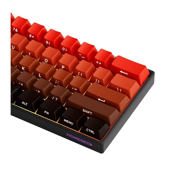 Akko Monsgeek Fun60 Max Shine Through Blaze Gradient Hall Effect Manyetik Switch Argb Kablosuz Hotswap Mekanik Gaming Klavye 4
