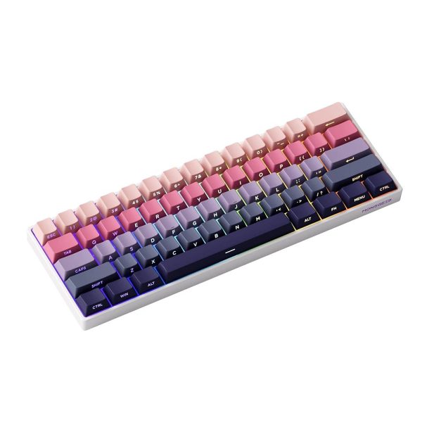 Akko Monsgeek Fun60 Max Shine Through Phantom Pink Hall Effect Manyetik Switch Argb Kablosuz Hotswap Mekanik Gaming Klavye 4