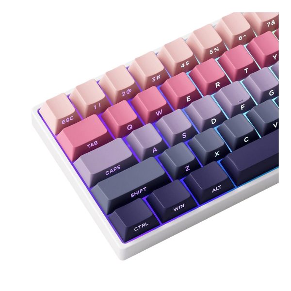 Akko Monsgeek Fun60 Max Shine Through Phantom Pink Hall Effect Manyetik Switch Argb Kablosuz Hotswap Mekanik Gaming Klavye 6
