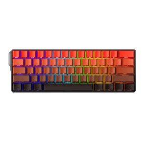 Akko Monsgeek Fun60 Ultra Shine Through Blaze Gradient Hall Effect Manyetik Switch Argb Hotswap Mekanik Gaming Klavye 1