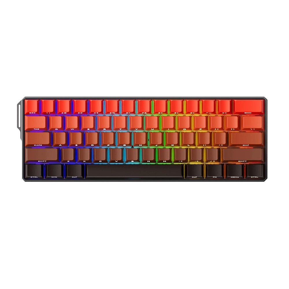 Akko Monsgeek Fun60 Ultra Shine Through Blaze Gradient Hall Effect Manyetik Switch Argb Hotswap Mekanik Gaming Klavye 1