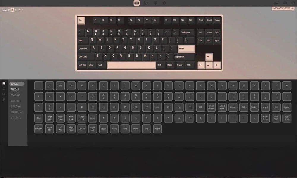 QMK – VIA Destekler