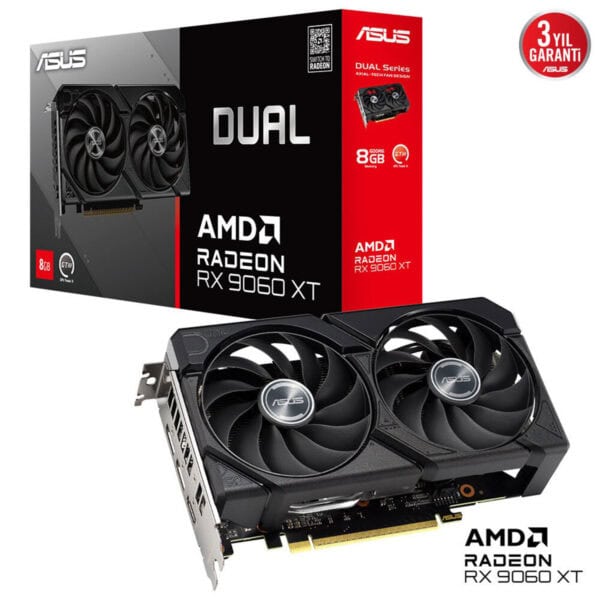 Asus Dual Radeon Rx 9060 Xt 8gb Gddr6 128 Bit Ekran Karti 2