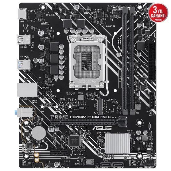 Asus Prime H610m F D4 R2 0 3200mhz Ddr4 Lga1700 M 2 Hdmi Matx Anakart 3