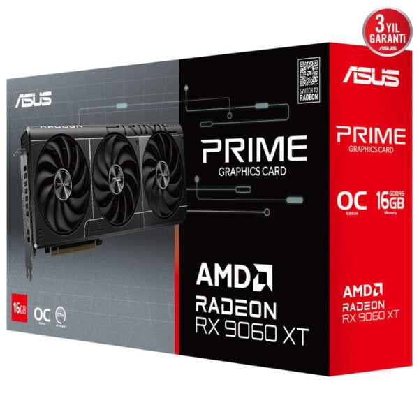 Asus Prime Radeon Rx 9060 Xt Oc 16gb Gddr6 128 Bit Ekran Karti 17