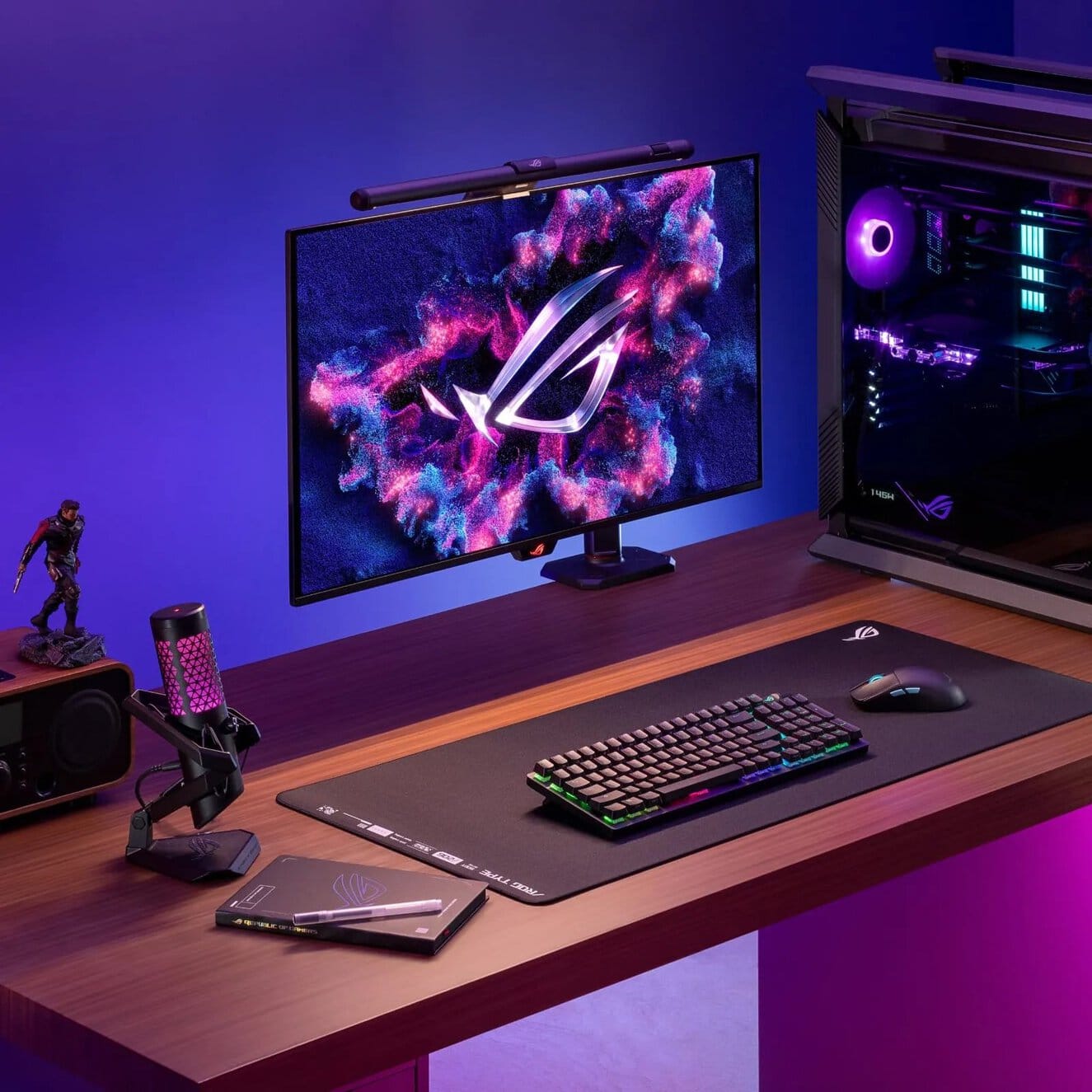 Asus Rog Aura Monitor Light Bar Alb01 Oyuncu Masaniza Sik Ve Fonksiyonel Dokunus