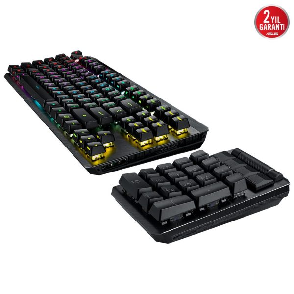 Asus Rog Claymore Ii Moduler Tkl Rx Red Switch Rgb Kablosuz Ingilizce Mekanik Gaming Klavye 14