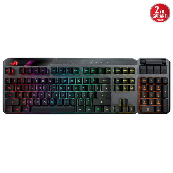 Asus Rog Claymore Ii Moduler Tkl Rx Red Switch Rgb Kablosuz Ingilizce Mekanik Gaming Klavye 3