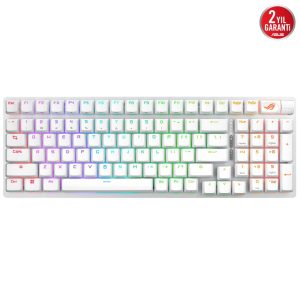 Asus Rog Strix Scope Ii 96 Nx Snow Switch Rgb Kablosuz Hotswap Ingilizce Beyaz Mekanik Gaming Klavye 2