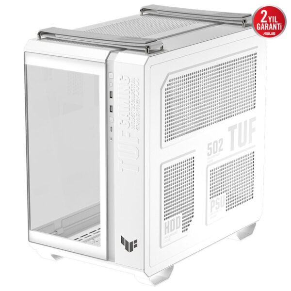 Asus Tuf Gaming Gt502 Horizon Beyaz Mesh Temperli Cam Usb 3 2 Mid Tower Atx Gaming Kasa F14