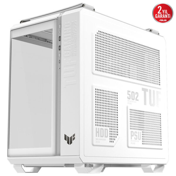 Asus Tuf Gaming Gt502 Horizon Beyaz Mesh Temperli Cam Usb 3 2 Mid Tower Atx Gaming Kasa F16
