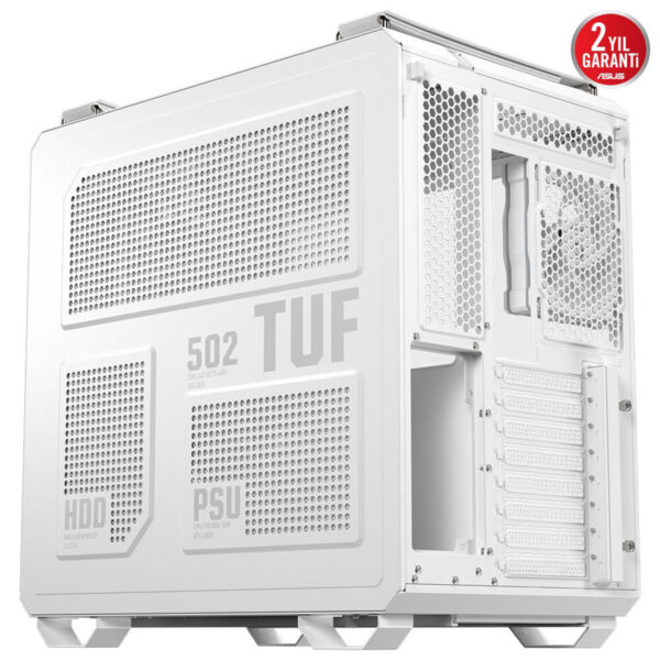 Asus Tuf Gaming Gt502 Horizon Beyaz Mesh Temperli Cam Usb 3 2 Mid Tower Atx Gaming Kasa F19