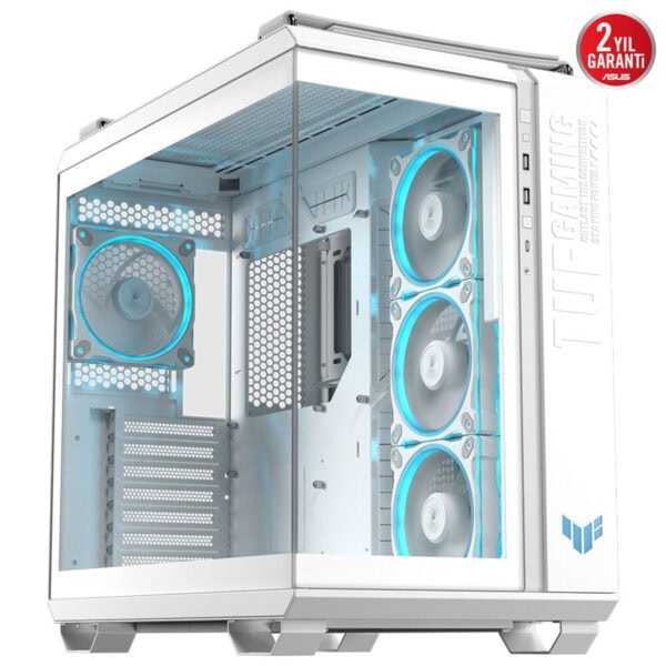 Asus Tuf Gaming Gt502 Horizon Beyaz Mesh Temperli Cam Usb 3 2 Mid Tower Atx Gaming Kasa F2