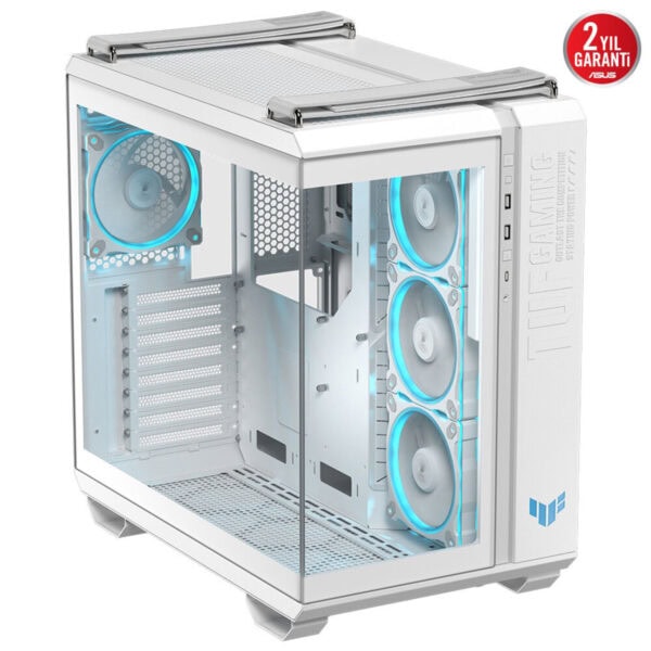 Asus Tuf Gaming Gt502 Horizon Beyaz Mesh Temperli Cam Usb 3 2 Mid Tower Atx Gaming Kasa F7
