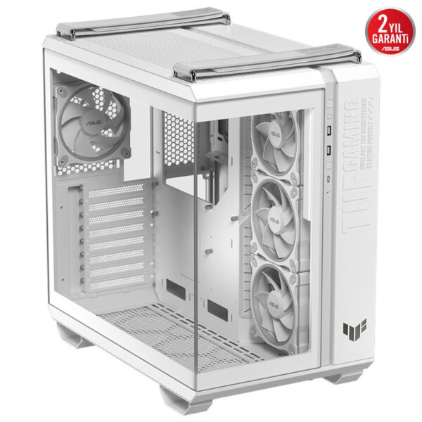 Asus Tuf Gaming Gt502 Horizon Beyaz Mesh Temperli Cam Usb 3 2 Mid Tower Atx Gaming Kasa F8