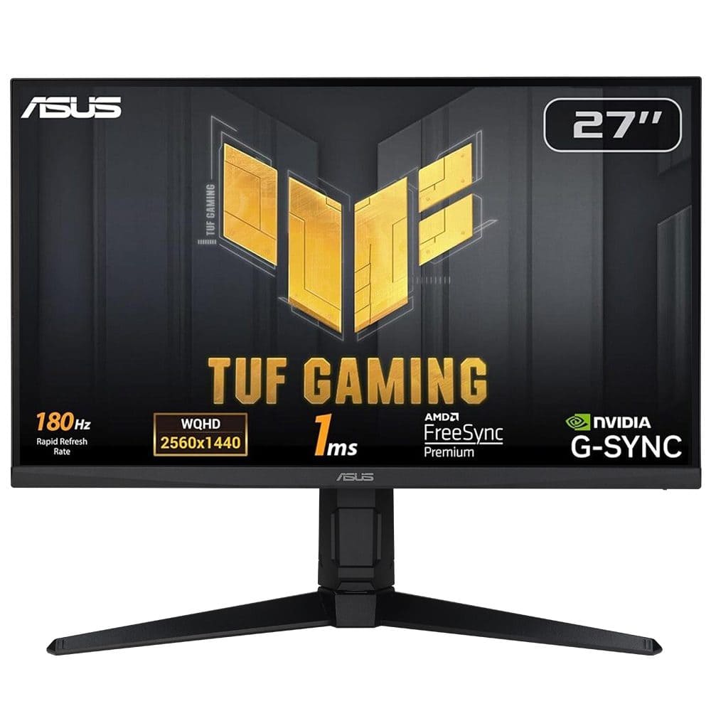 Asus Tuf Gaming Vg27aql3a 27 Inc 180hz 1ms 2k Qhd Adaptive Sync Fast Ips Pivot Gaming Monitor 1