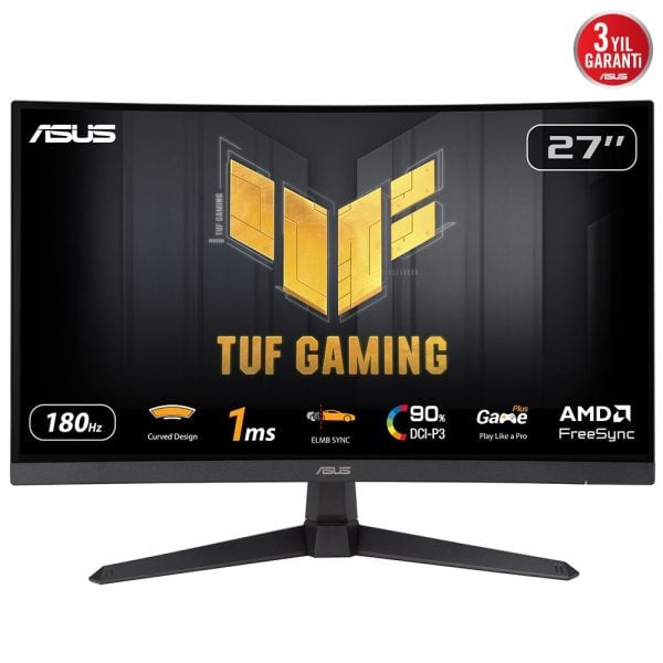 Asus Tuf Gaming Vg27vq3b 27 Inc 180hz 1ms Full Hd Adaptive Sync Fast Va Kavisli Gaming Monitor 2