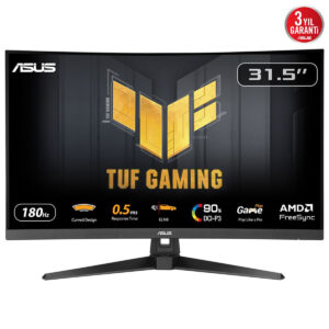 Asus Tuf Gaming Vg32wq3b 31.5 Inç 180hz 0.5ms 2k Qhd Adaptive Sync Fast Va Kavisli Gaming Monitör 2