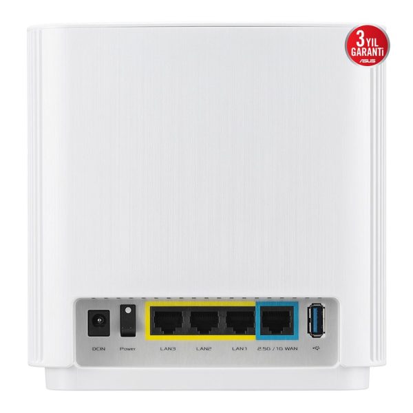Asus Zenwifi Xt9 Ax7800 Tri Band Wifi6 Aimesh Kablosuz Mesh Sistemi Beyaz Tekli Paket Y3