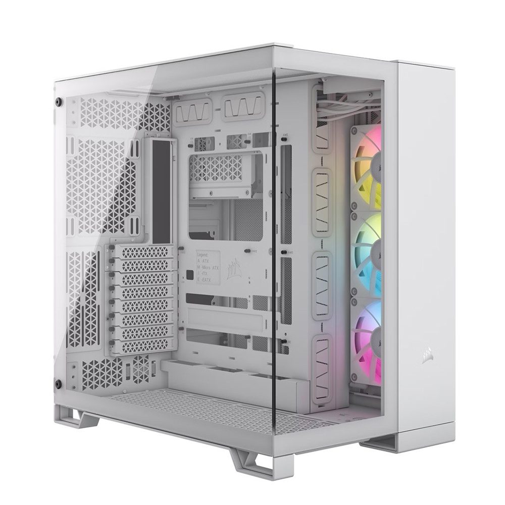 Corsair Icue Link 6500x Rgb Mesh Temperli Cam Usb 3 2 Mid Tower E Atx Beyaz Gaming Kasa Cc 9011270 Ww 1