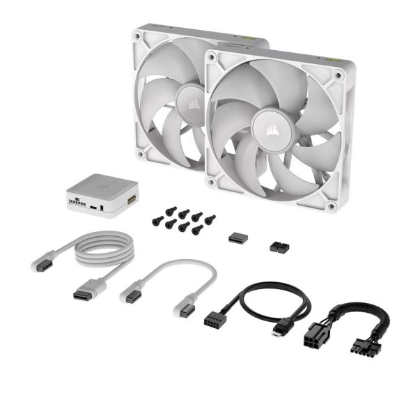 Corsair Icue Link Rx140 Rgb 140mm 2li Beyaz Kasa Fani Co 9051024 Ww 2