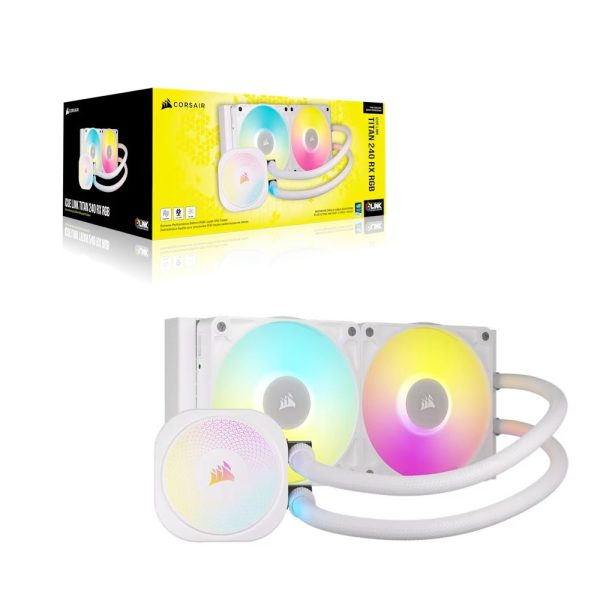 Corsair Icue Link Titan 240 Rx Rgb Aio 240 Mm Intel Amd Uyumlu Beyaz Islemci Sivi Sogutucu Cw 9061020 Ww 5