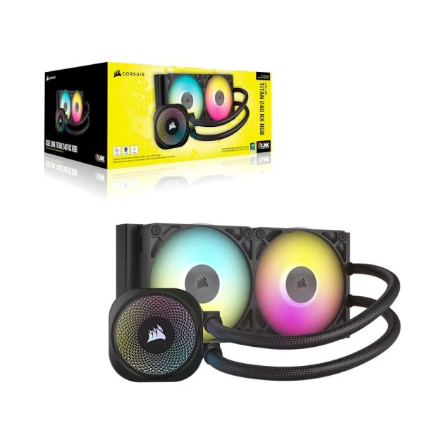 Corsair Icue Link Titan 240 Rx Rgb Aio 240 Mm Intel Amd Uyumlu Islemci Sivi Sogutucu Cw 9061016 Ww 6