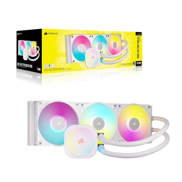 Corsair Icue Link Titan 360 Rx Rgb Aio 360 Mm Intel Amd Uyumlu Beyaz Islemci Sivi Sogutucu Cw 9061021 Ww 5