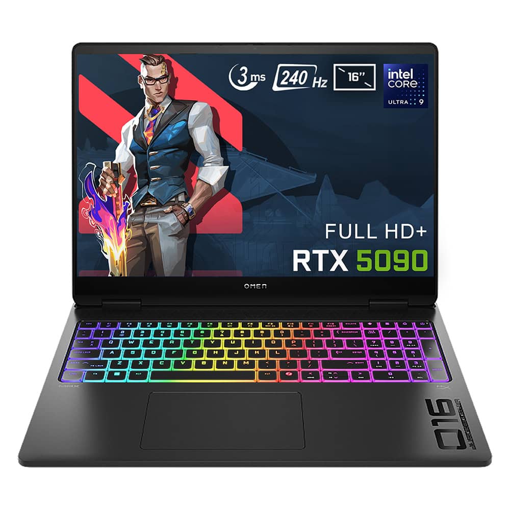 Hp Omen Max 16 Ah0005nt Intel Core Ultra 9 275hx 64gb Ddr5 2tb Ssd Geforce Rtx 5090 24gb 16 Inc Full Hd 165hz 3ms Ips Freedos Gaming Laptop B92qnea F1