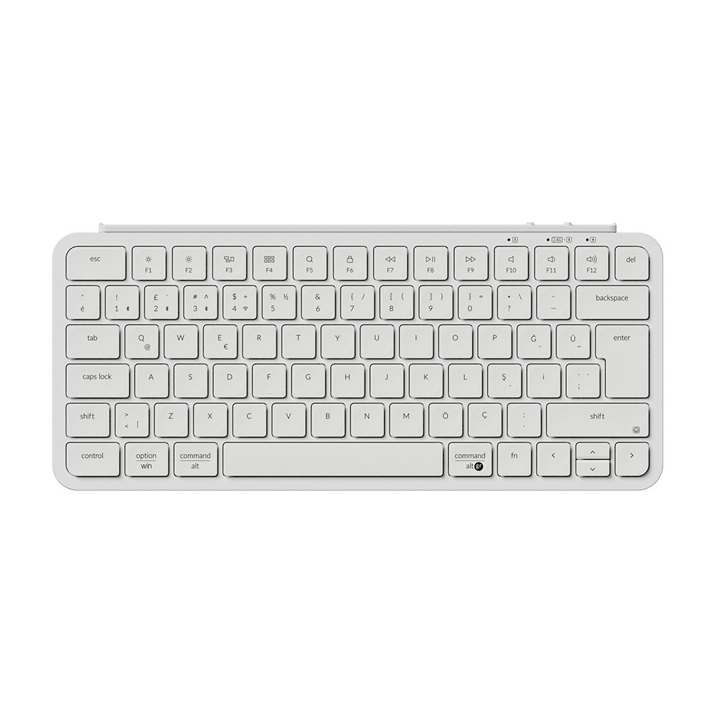 Keychron B1 Pro Ultra Slim Ivory White 75 Kablosuz Mac Uyumlu Turkce Klavye B1p K8 Tr 1