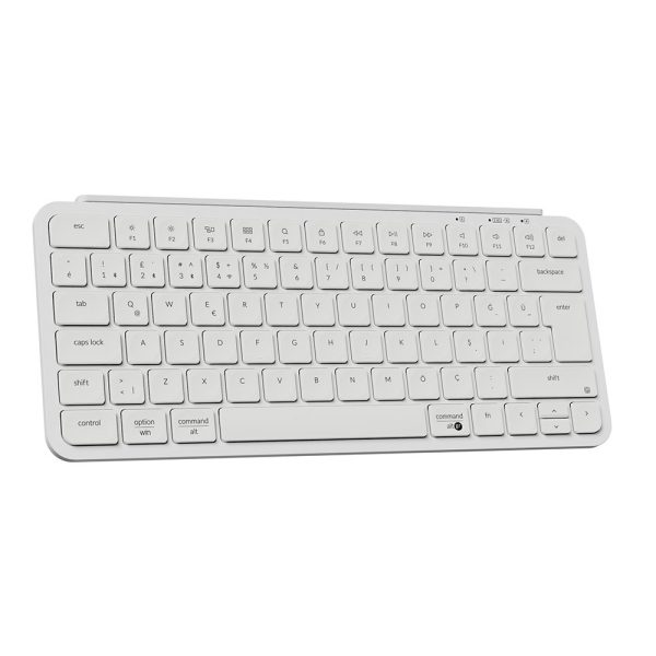 Keychron B1 Pro Ultra Slim Ivory White 75 Kablosuz Mac Uyumlu Turkce Klavye B1p K8 Tr 2