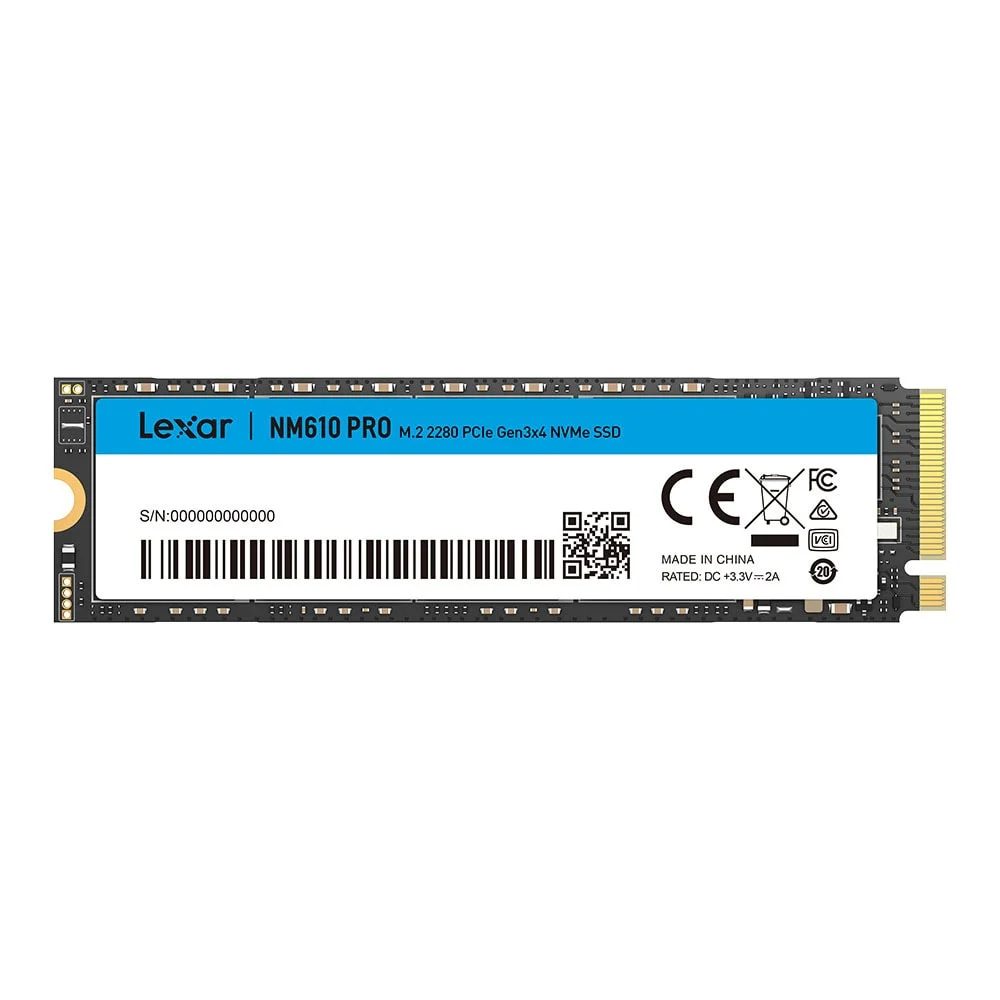 Lexar Lnm610 Pro 2tb Pcle Gen3x4 Okuma 3300mb Yazma 2600mb Sogutuculu M 2 Ssd Lnm610p002t Rnnng 1