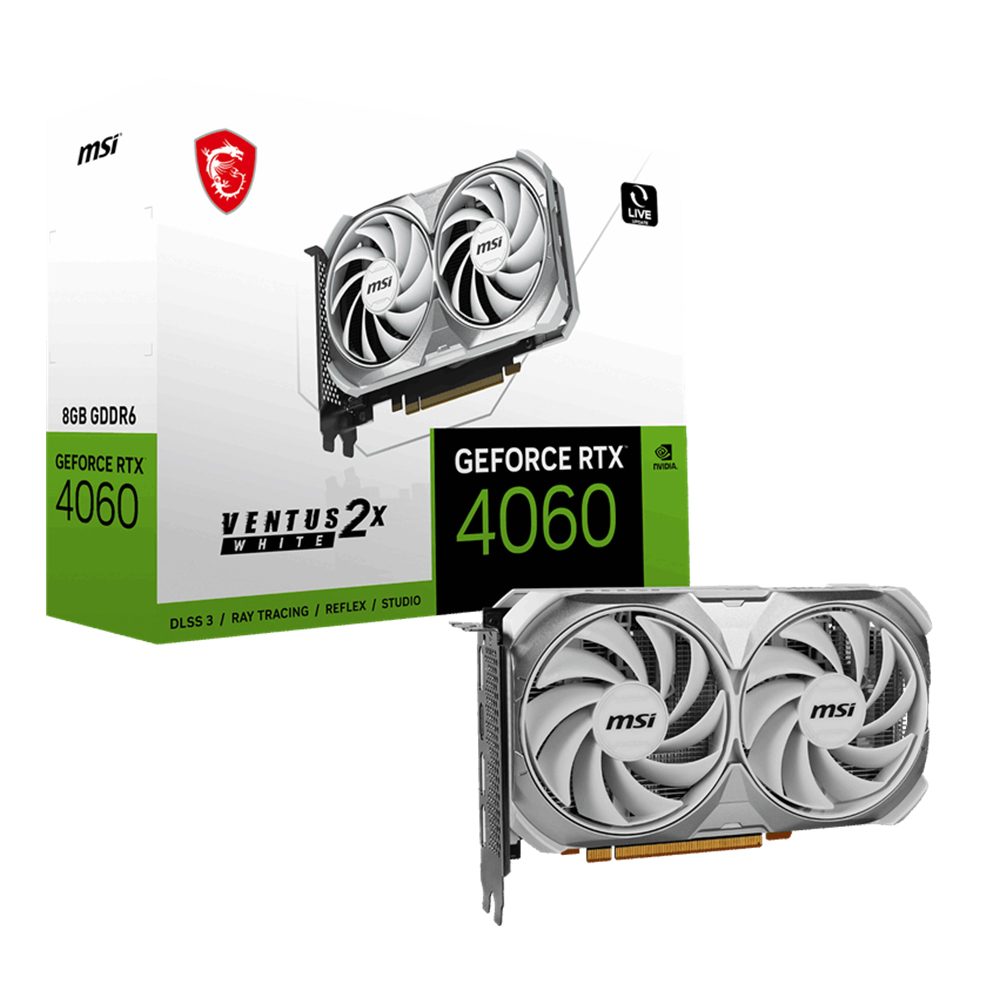 Msi Geforce Rtx 4060 Ventus 2x White 8g 8gb Gddr6 Dlss 3 Ekran Karti Yy1