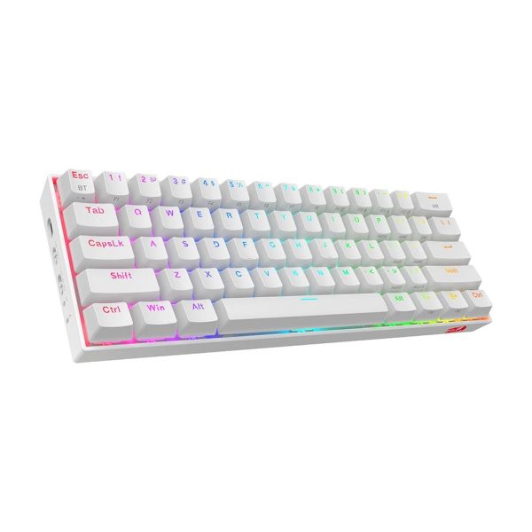 Redragon K530 Pro Draconic 60 Brown Switch Rgb Kablosuz Hotswap Turkce Beyaz Mekanik Gaming Klavye 4