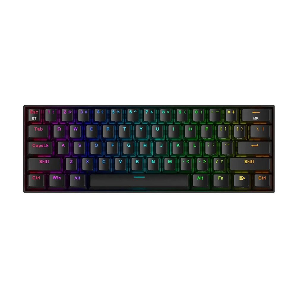Redragon K530 Pro Draconic 60 Brown Switch Rgb Kablosuz Hotswap Turkce Siyah Mekanik Gaming Klavye 1