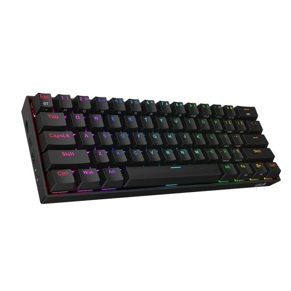 Redragon K530 Pro Draconic 60 Brown Switch Rgb Kablosuz Hotswap Turkce Siyah Mekanik Gaming Klavye 4