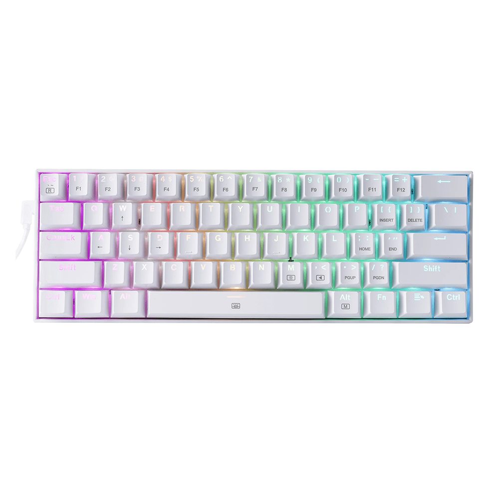Redragon K630 Dragonborn 60 Blue Switch Rgb Hotswap Turkce Beyaz Mekanik Gaming Klavye 1