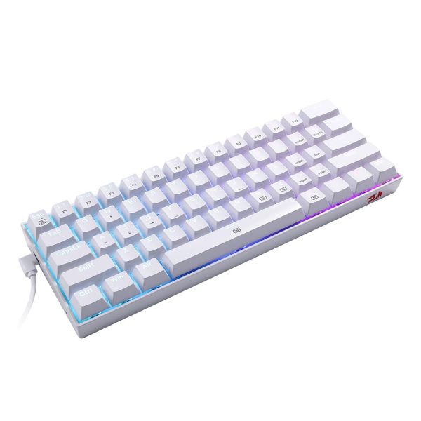 Redragon K630 Dragonborn 60 Blue Switch Rgb Hotswap Turkce Beyaz Mekanik Gaming Klavye 5